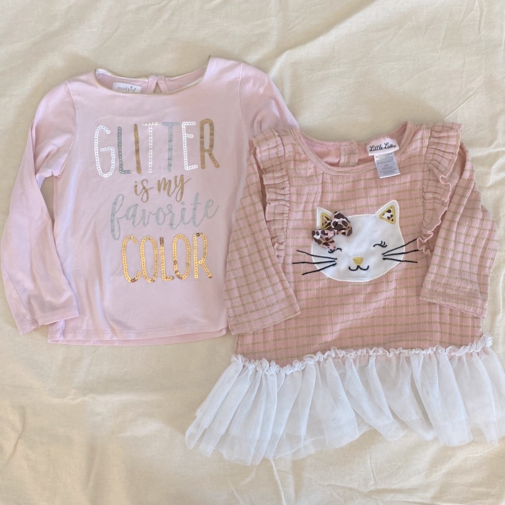 EUC adorable 2T/3T Mud Pie and Little Lass bundle.
